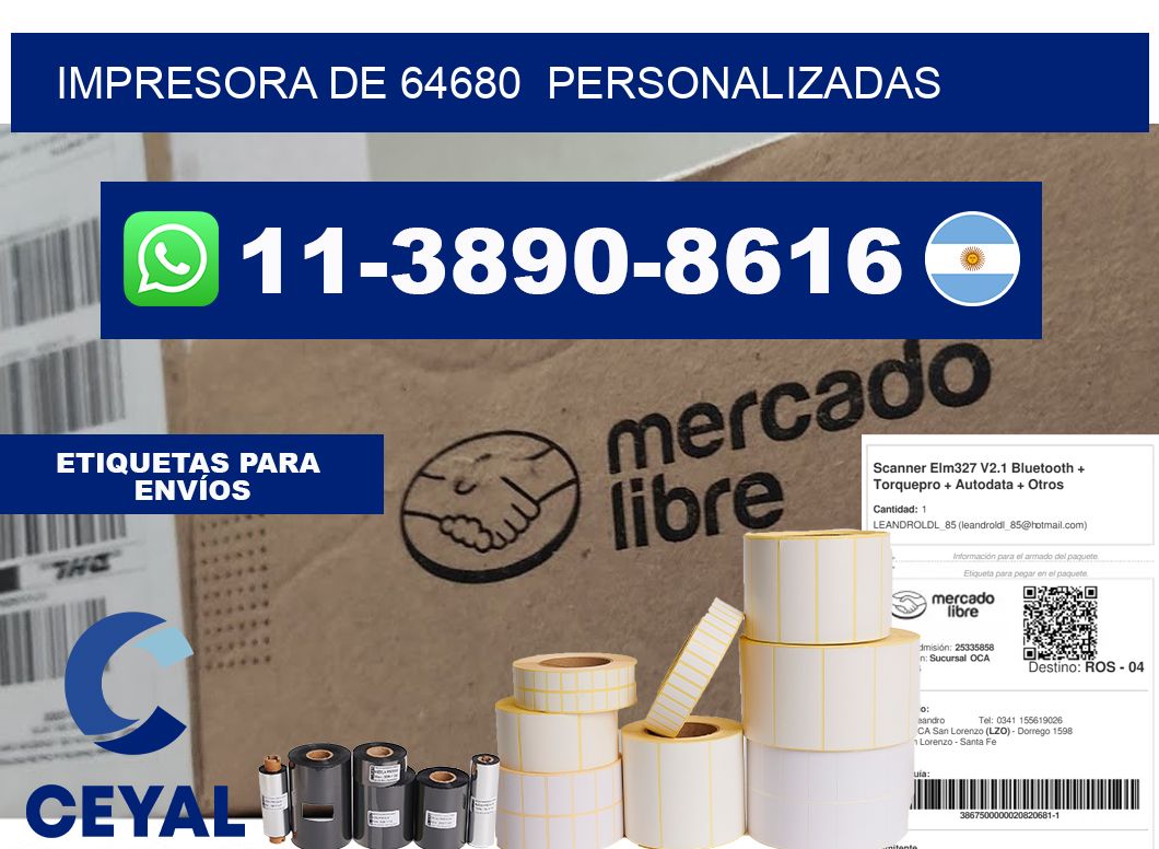 impresora de 64680  personalizadas