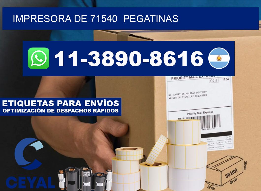impresora de 71540  pegatinas