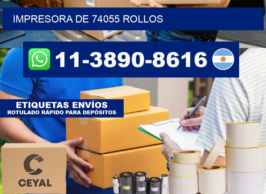 impresora de 74055 rollos
