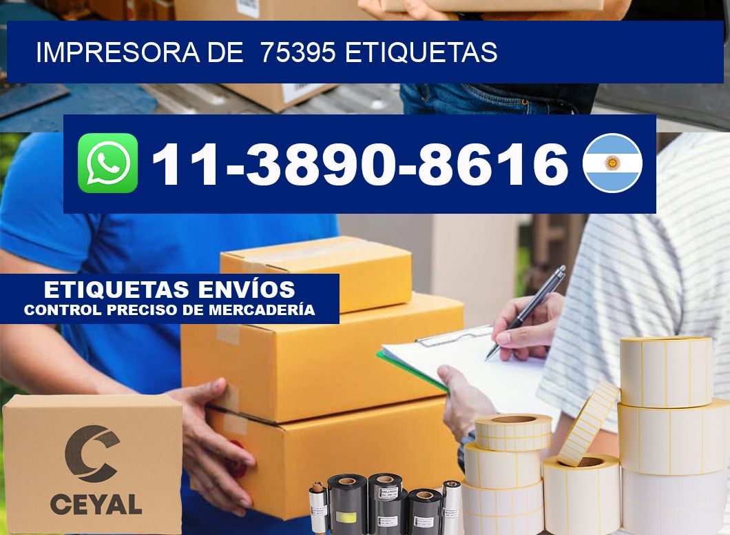 impresora de 75395 etiquetas