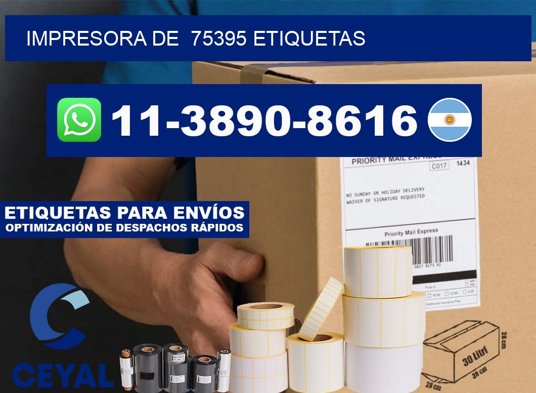 impresora de 75395 etiquetas