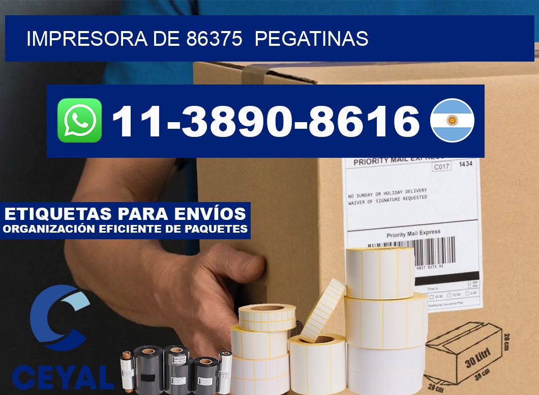 impresora de 86375 pegatinas