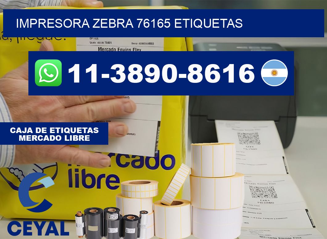 impresora zebra 76165 etiquetas