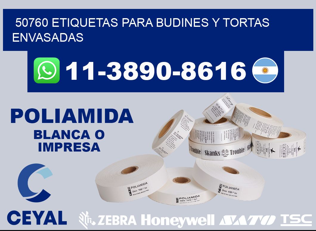 50760 etiquetas para budines y tortas envasadas