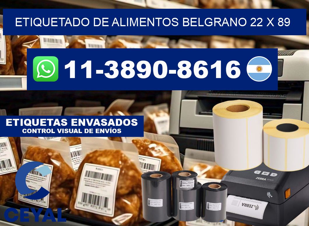 Etiquetado de alimentos belgrano 22 x 89