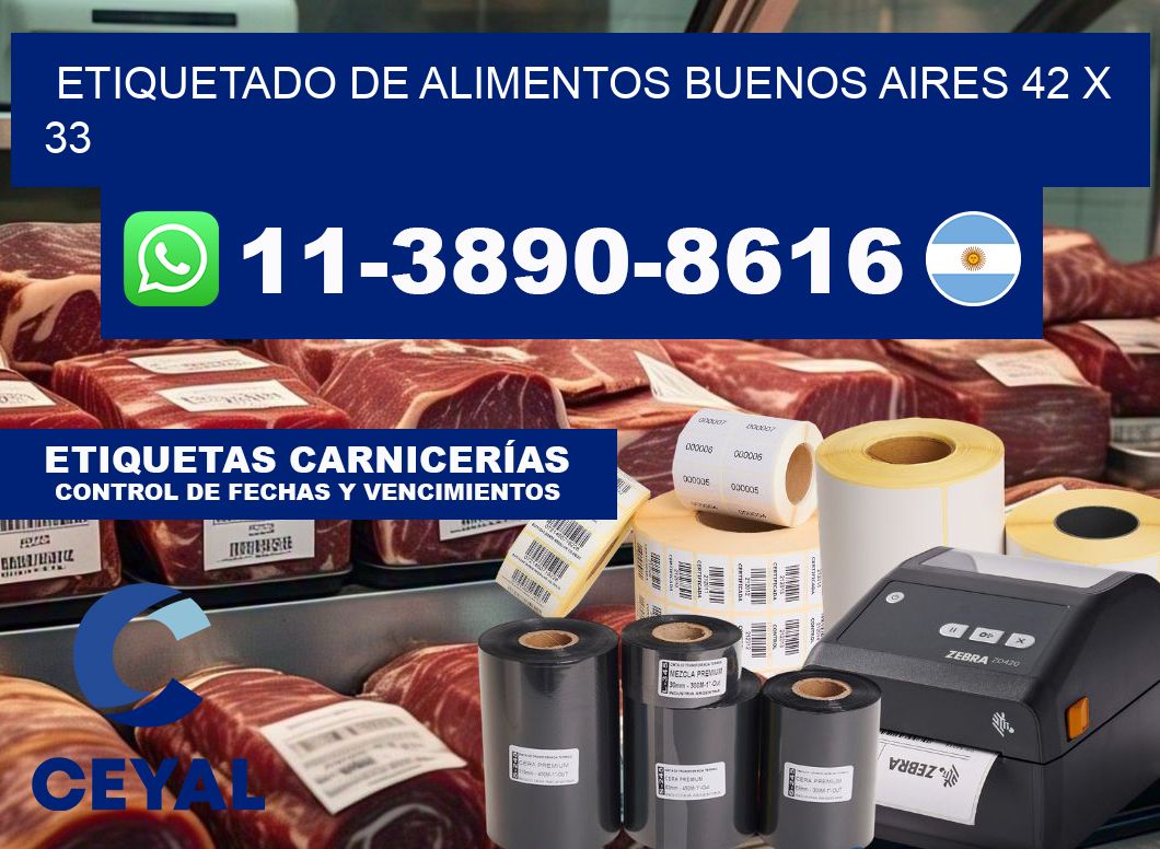 Etiquetado de alimentos buenos aires 42 x 33