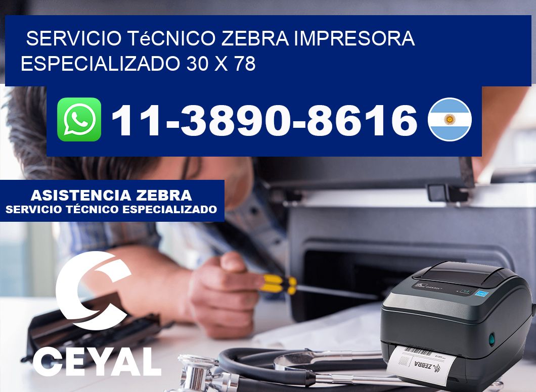 Servicio Técnico Zebra Impresora Especializado 30 x 78