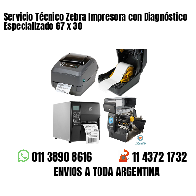 Servicio Técnico Zebra Impresora con Diagnóstico Especializado 67 x 30