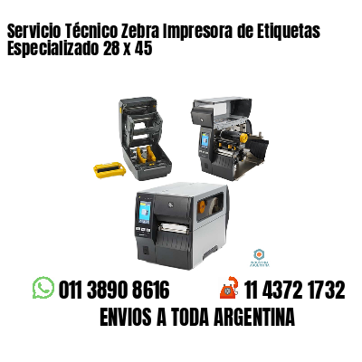 Servicio Técnico Zebra Impresora de Etiquetas Especializado 28 x 45