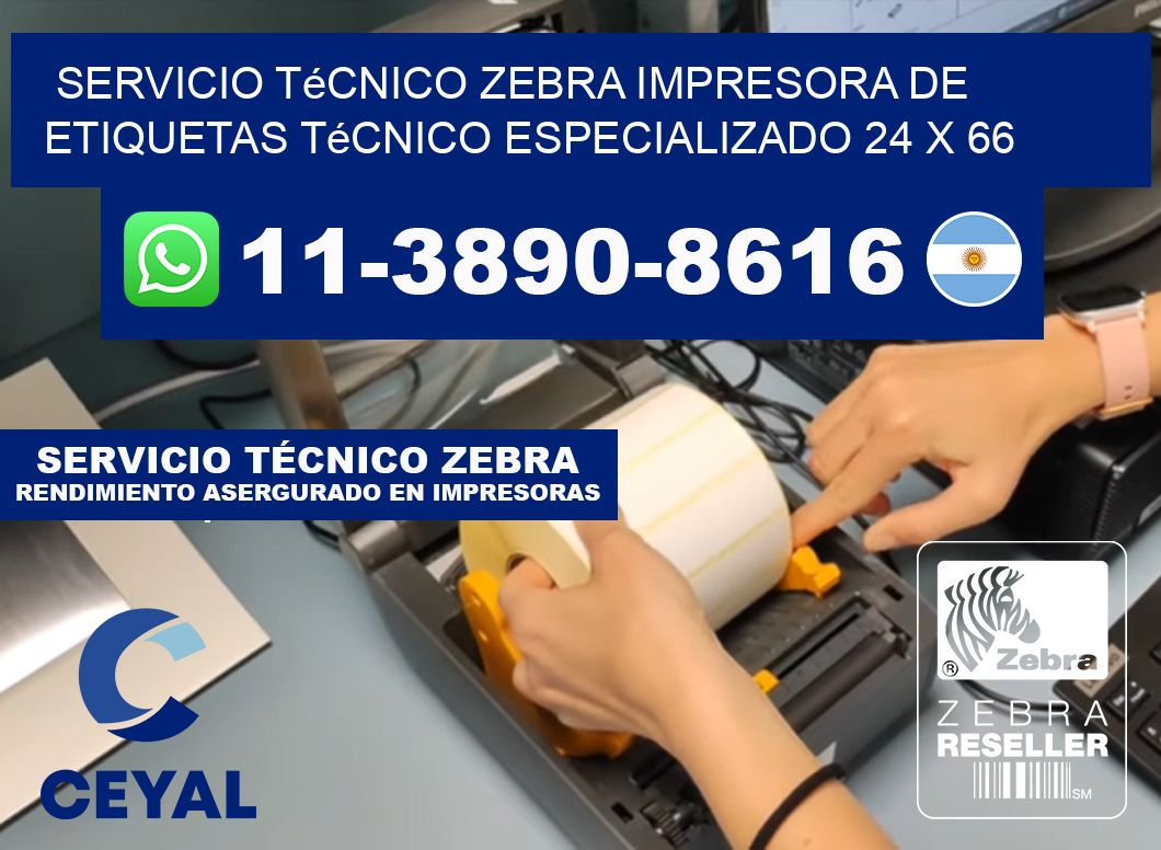 Servicio Técnico Zebra Impresora de Etiquetas Técnico Especializado 24 x 66