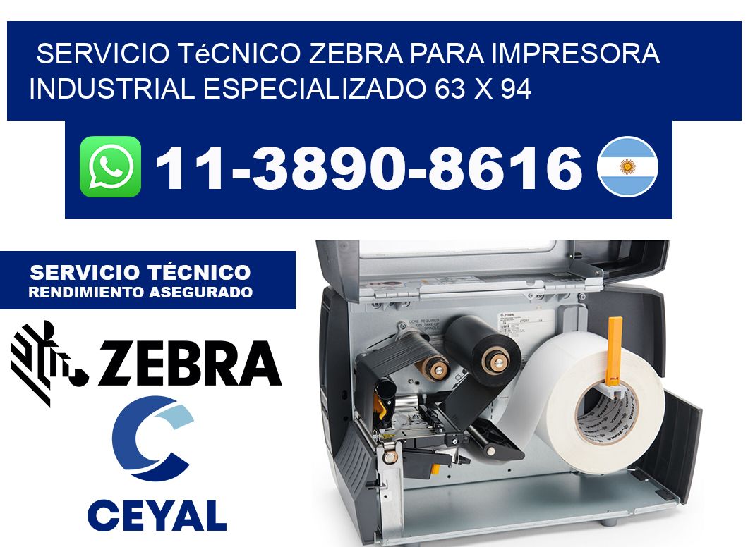 Servicio Técnico Zebra para Impresora Industrial Especializado 63 x 94