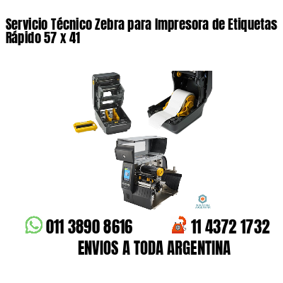 Servicio Técnico Zebra para Impresora de Etiquetas Rápido 57 x 41