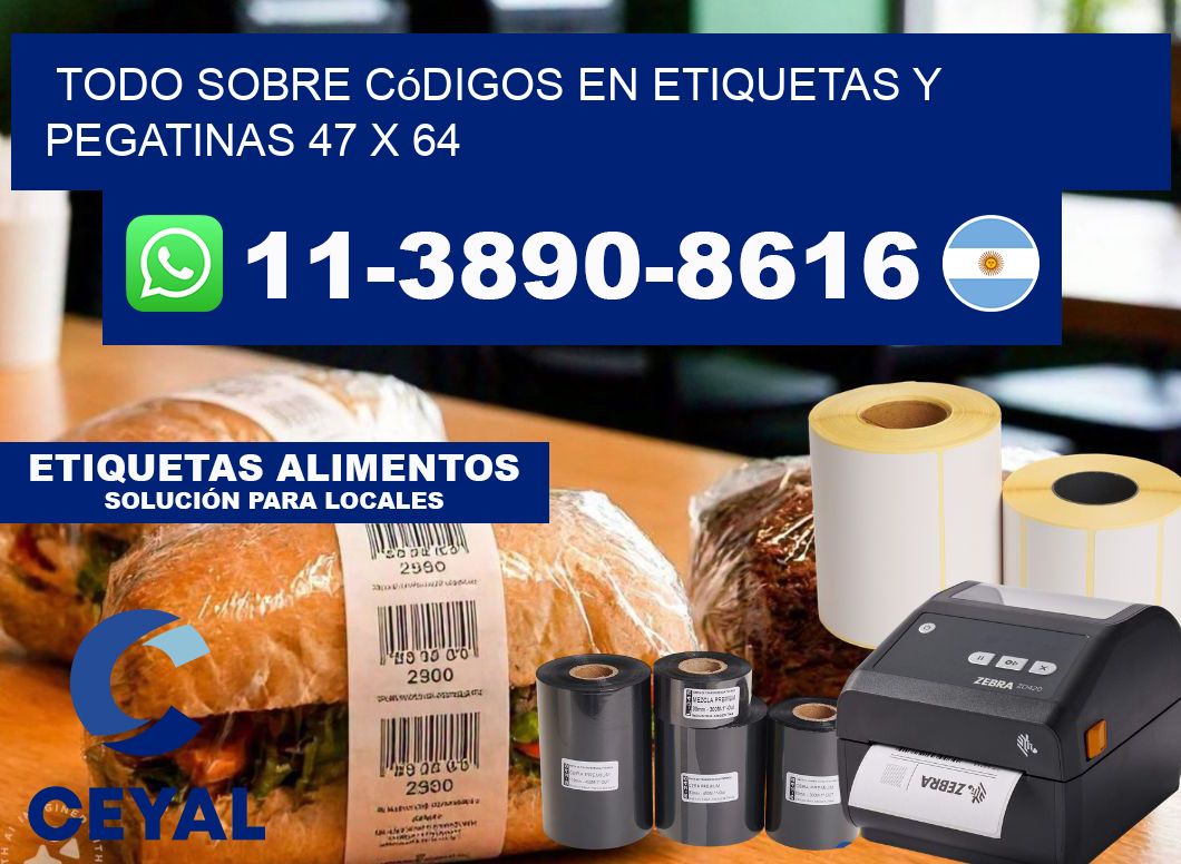 Todo sobre códigos en etiquetas y pegatinas 47 x 64