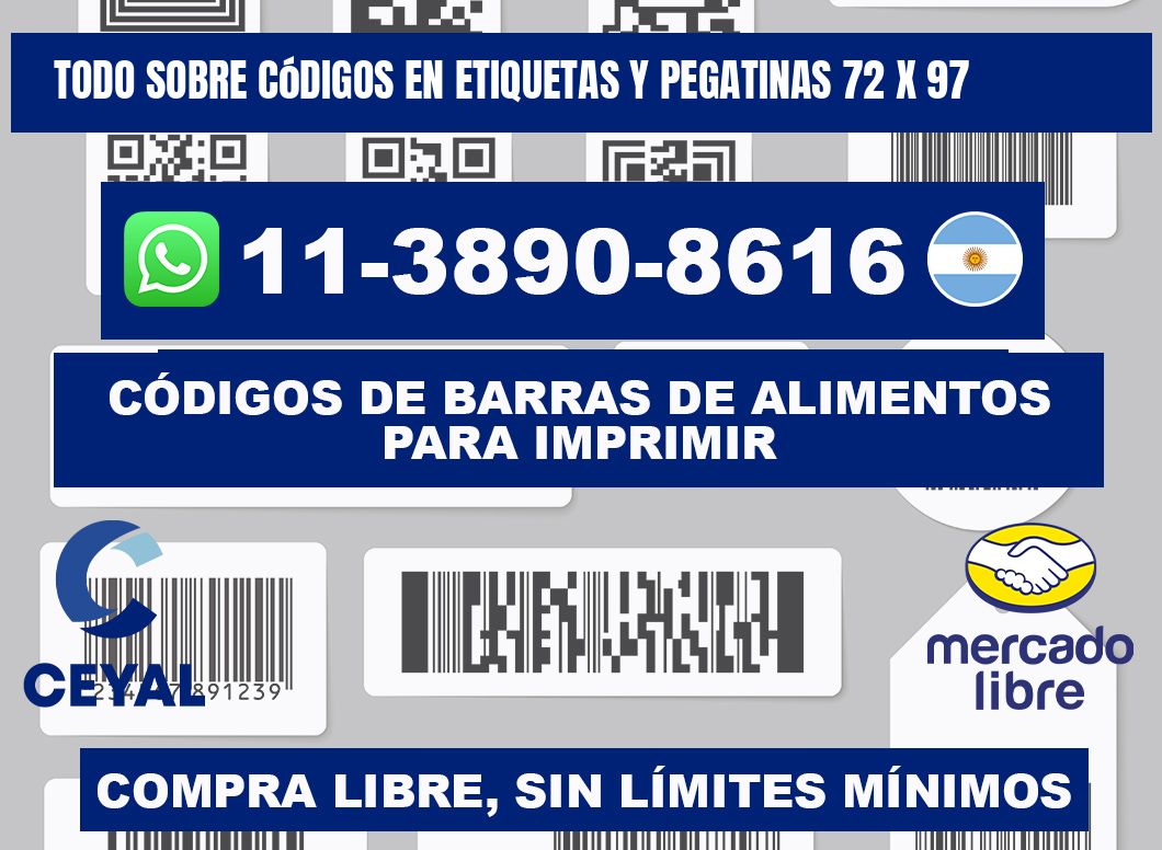 Todo sobre códigos en etiquetas y pegatinas 72 x 97