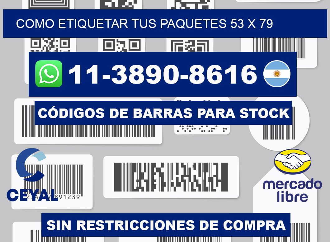 como etiquetar tus paquetes 53 x 79