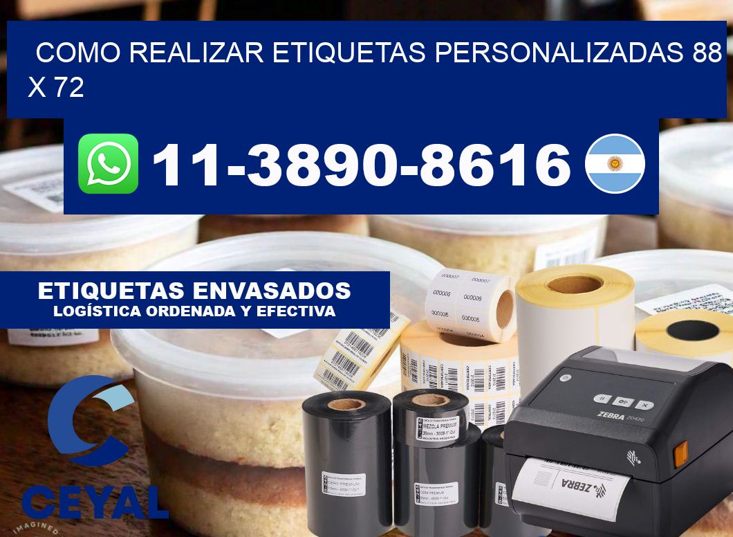 como realizar etiquetas personalizadas 88 x 72