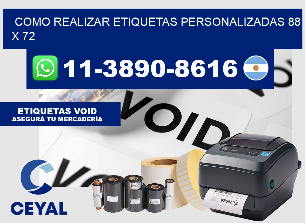 como realizar etiquetas personalizadas 88 x 72