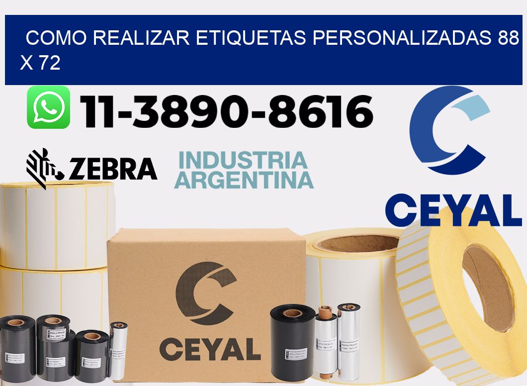 como realizar etiquetas personalizadas 88 x 72