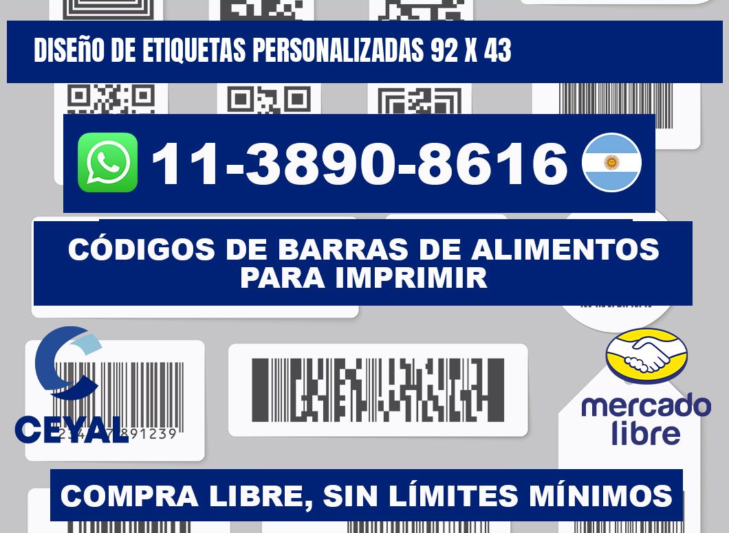 diseño de etiquetas personalizadas 92 x 43