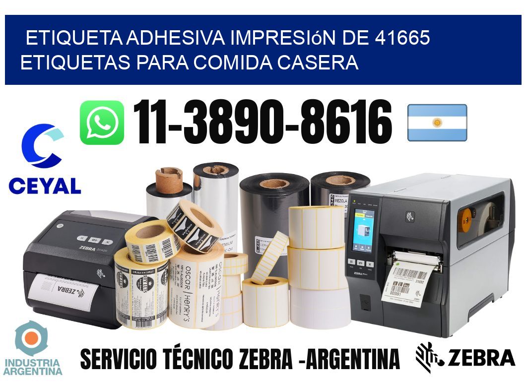 etiqueta adhesiva impresión de 41665 etiquetas para comida casera