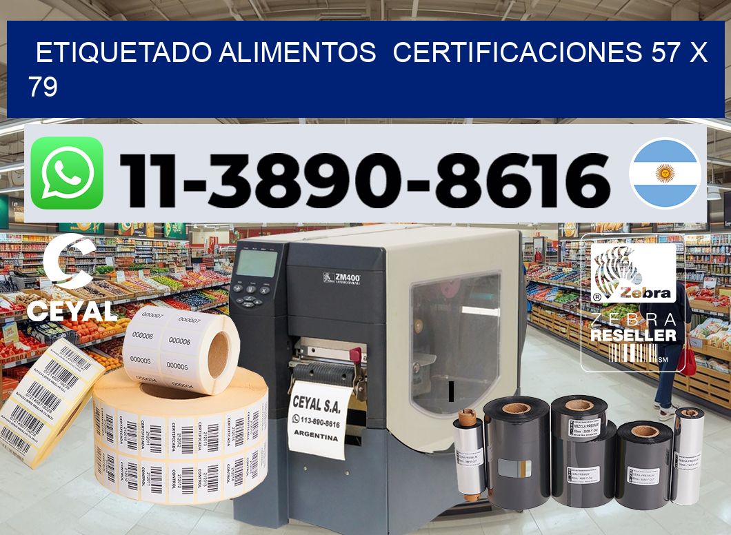 etiquetado alimentos Certificaciones 57 x 79
