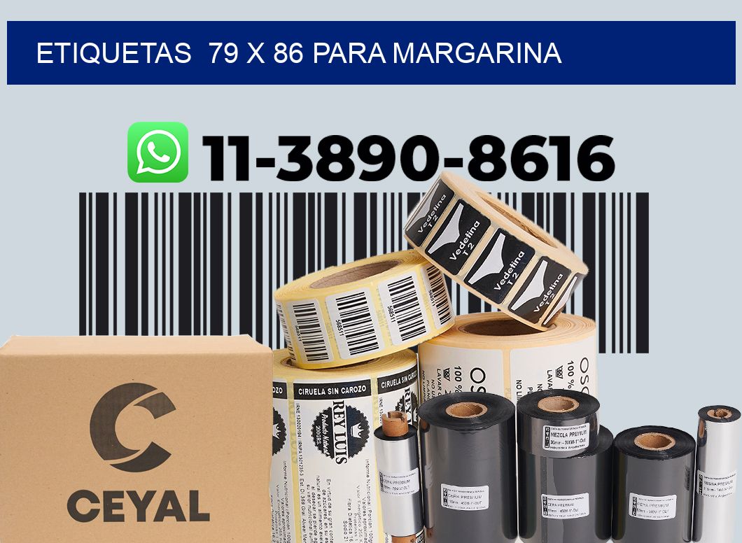 etiquetas 79 x 86 para Margarina