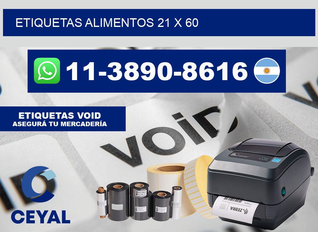 etiquetas alimentos 21 x 60