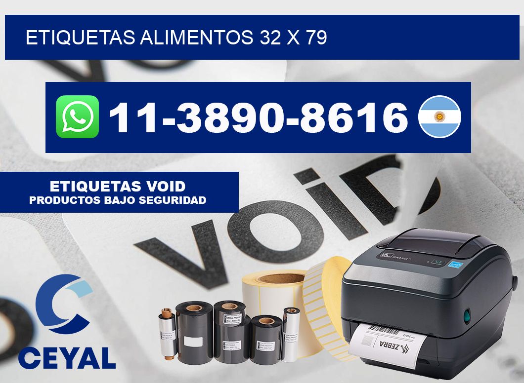 etiquetas alimentos 32 x 79