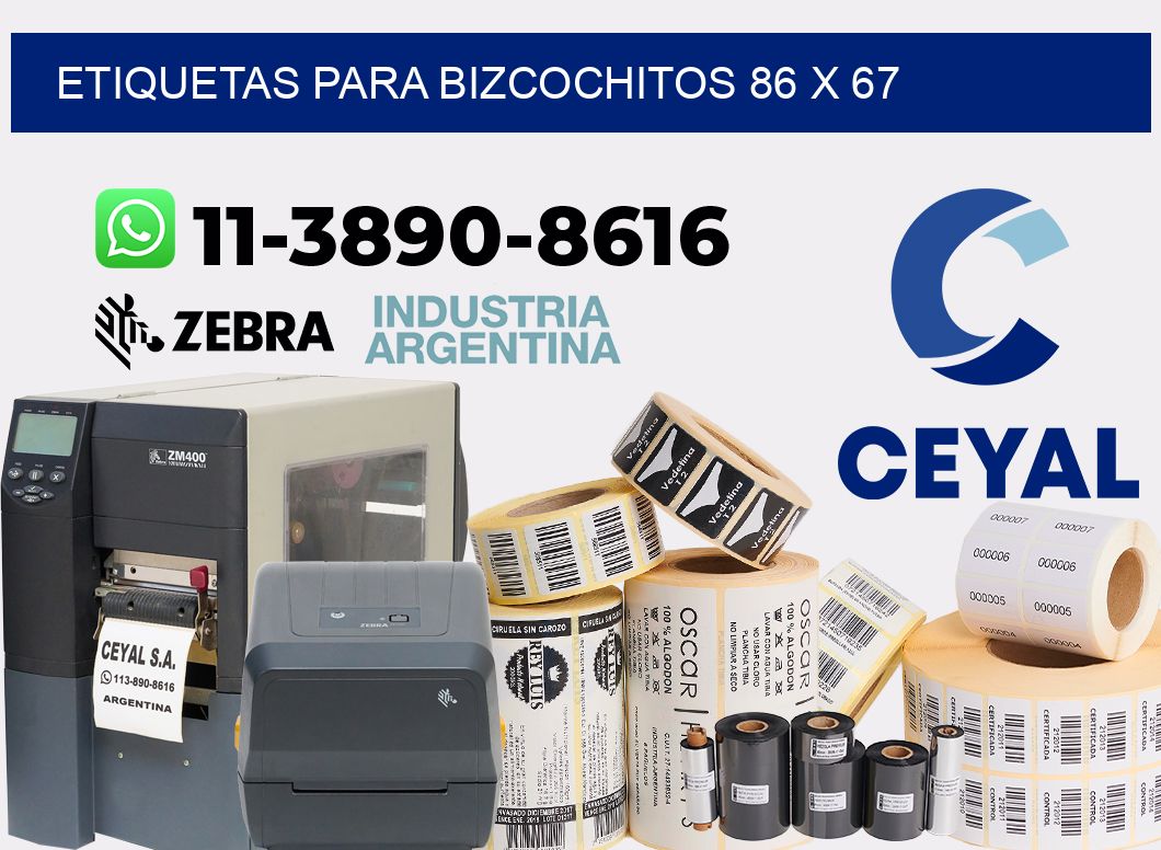 etiquetas para Bizcochitos 86 x 67