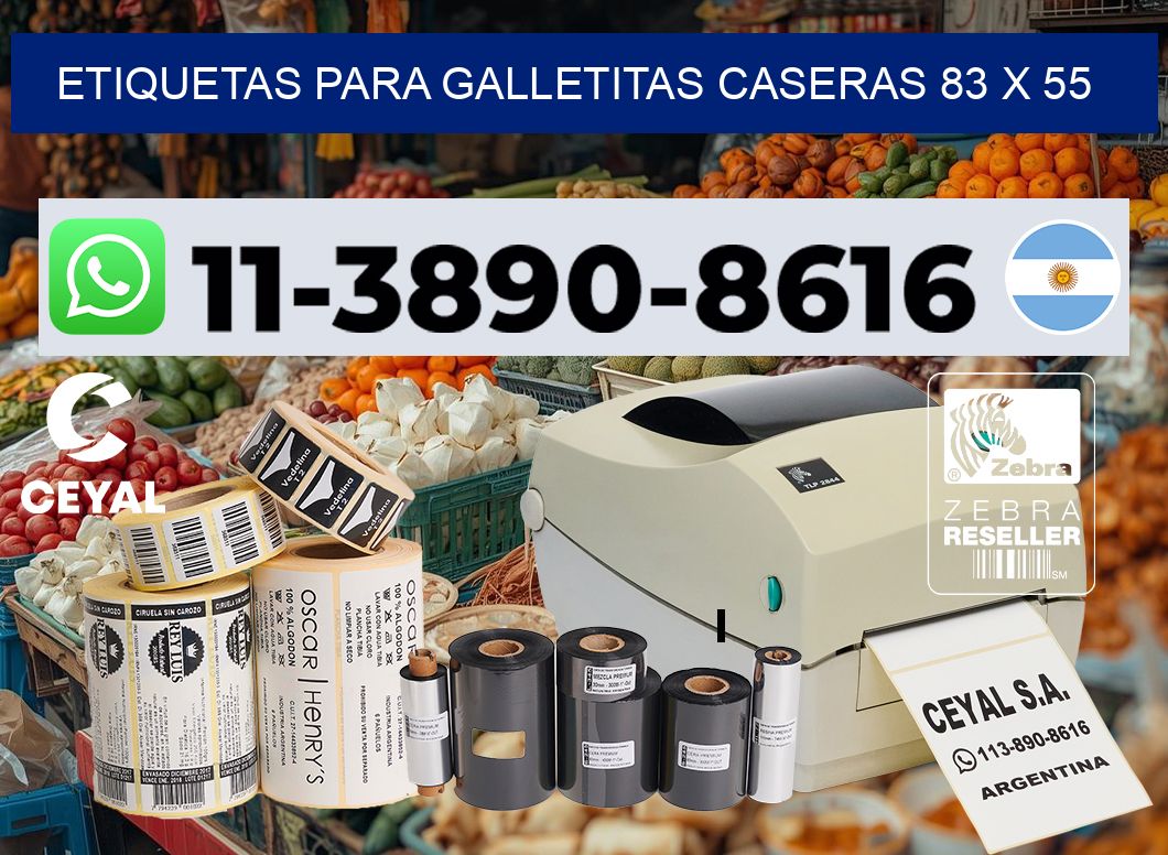 etiquetas para Galletitas caseras 83 x 55