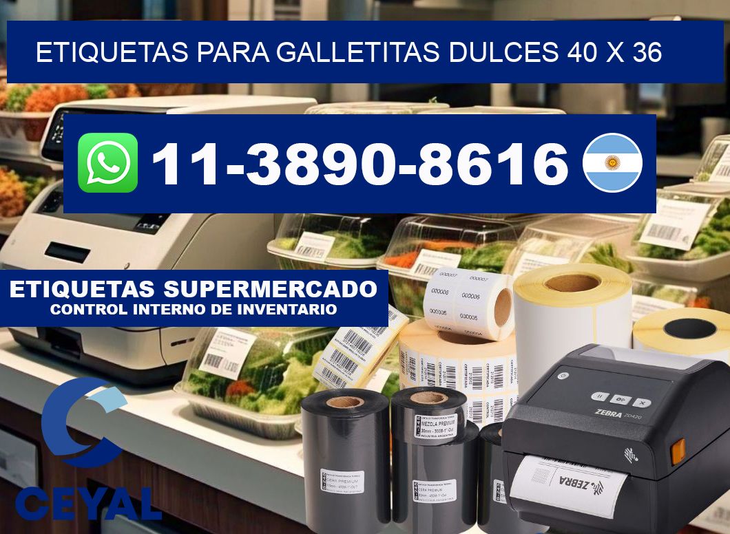 etiquetas para Galletitas dulces 40 x 36