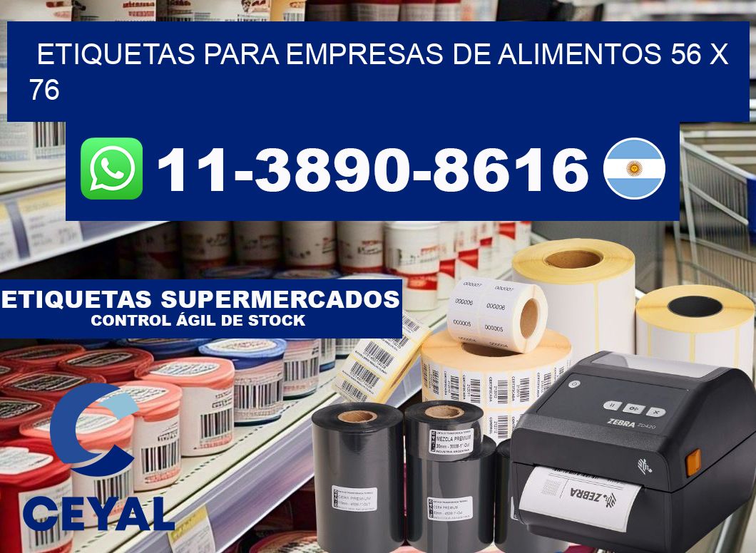etiquetas para empresas de alimentos 56 x 76