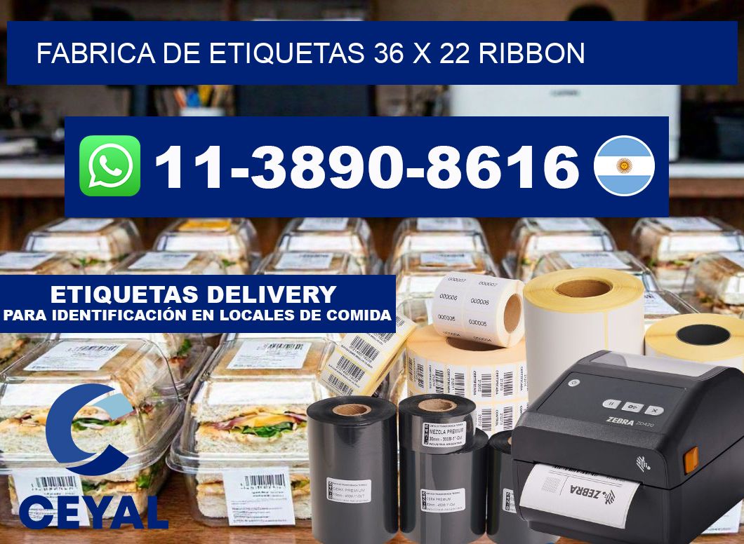 fabrica de etiquetas 36 x 22 ribbon
