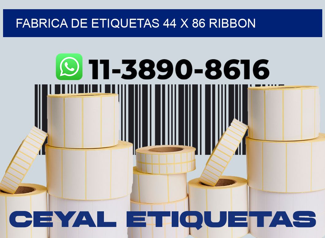 fabrica de etiquetas 44 x 86 ribbon