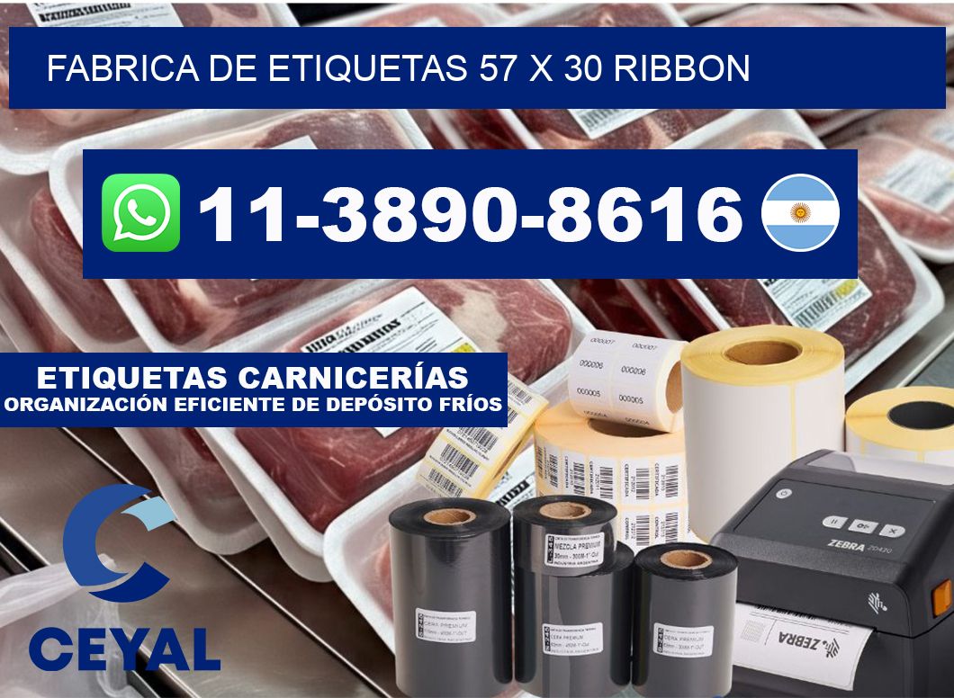 fabrica de etiquetas 57 x 30 ribbon