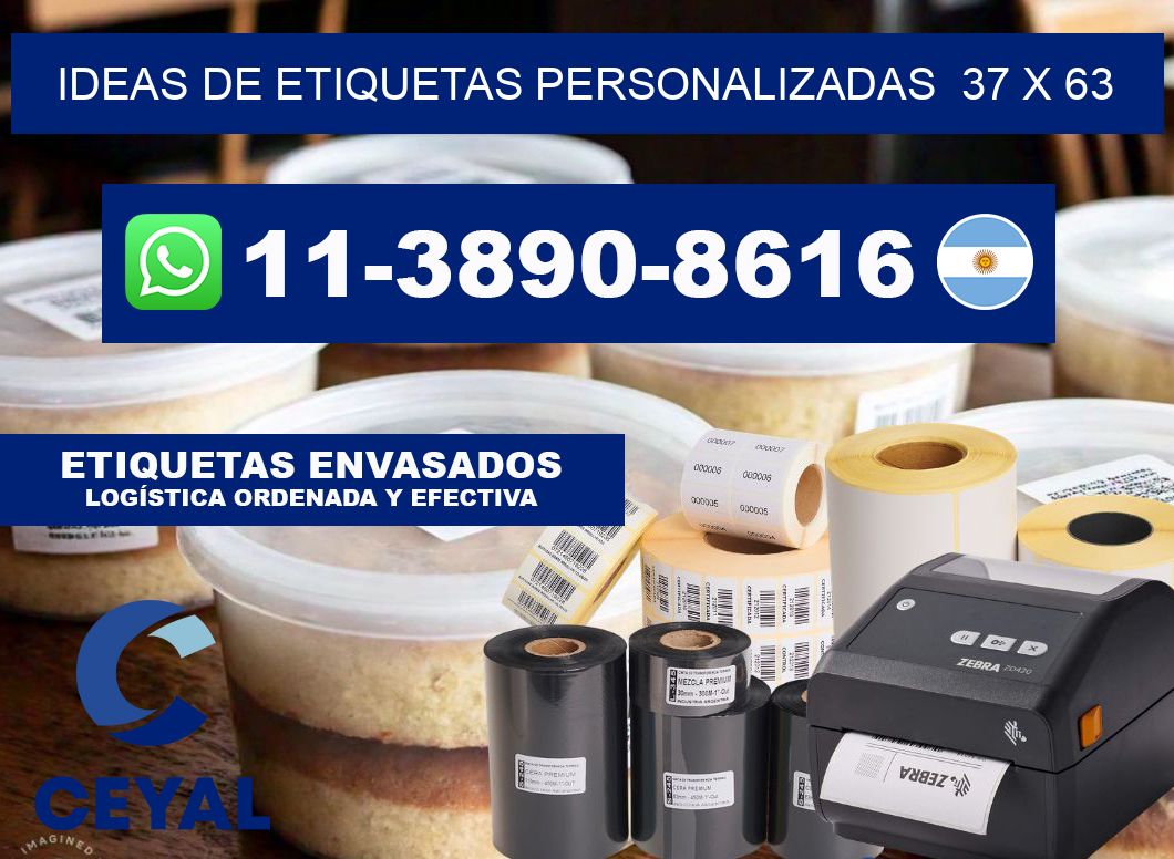 ideas de etiquetas personalizadas  37 x 63