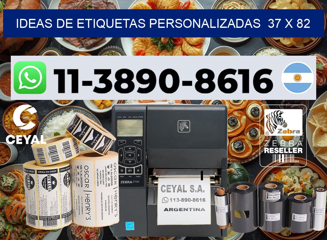 ideas de etiquetas personalizadas  37 x 82
