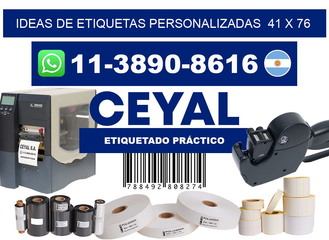 ideas de etiquetas personalizadas  41 x 76