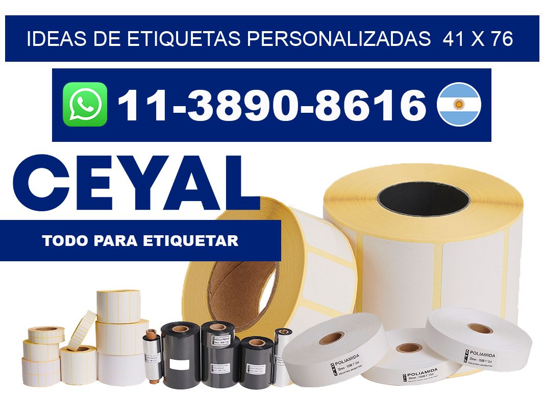 ideas de etiquetas personalizadas  41 x 76