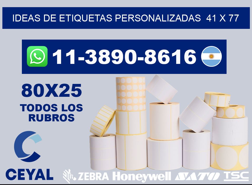 ideas de etiquetas personalizadas  41 x 77