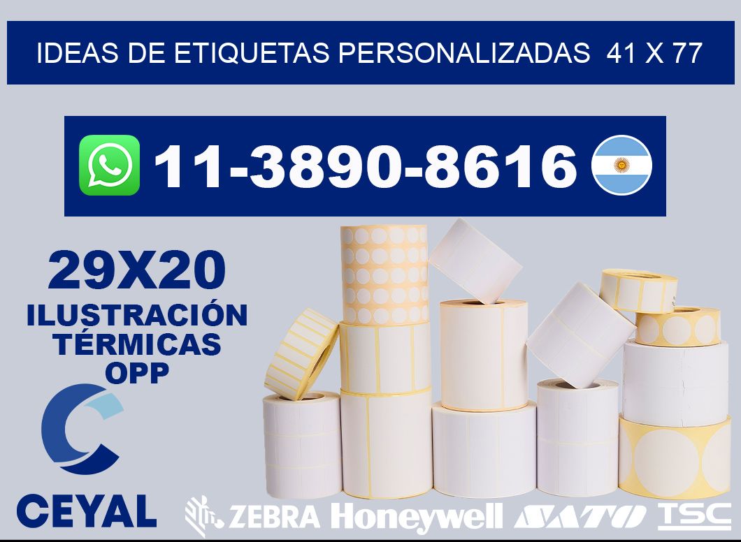 ideas de etiquetas personalizadas  41 x 77