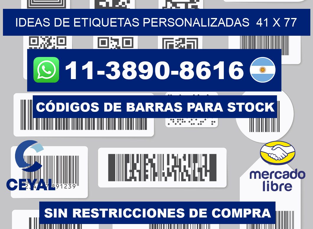 ideas de etiquetas personalizadas  41 x 77