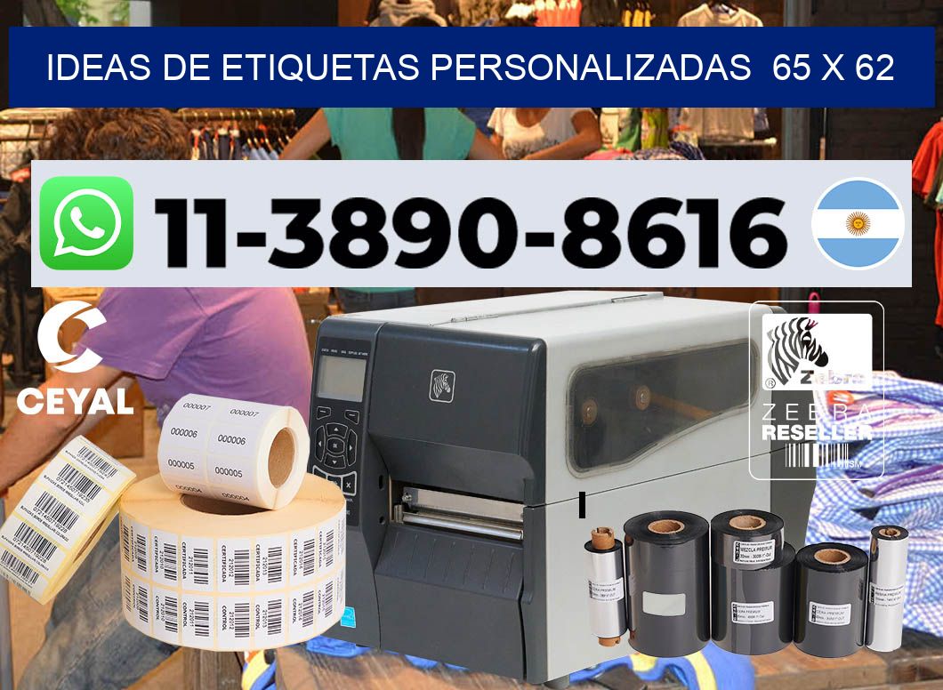 ideas de etiquetas personalizadas  65 x 62