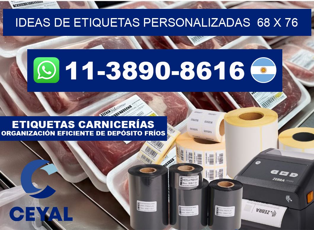 ideas de etiquetas personalizadas  68 x 76