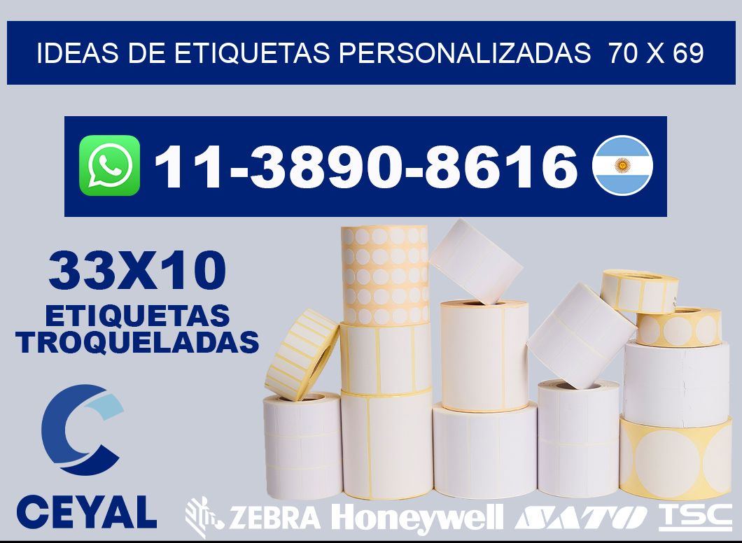 ideas de etiquetas personalizadas  70 x 69