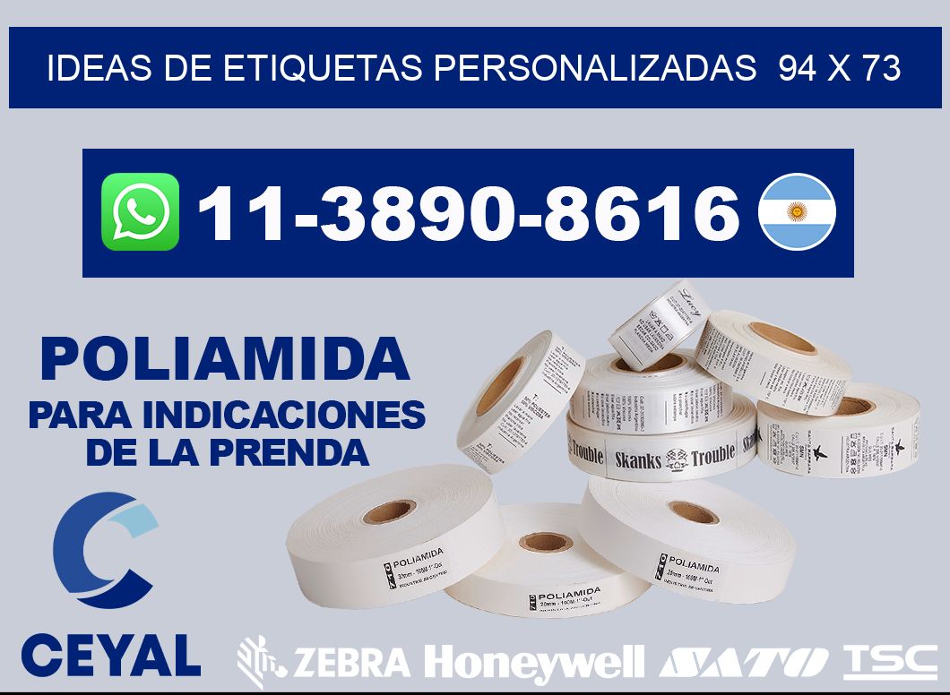 ideas de etiquetas personalizadas  94 x 73