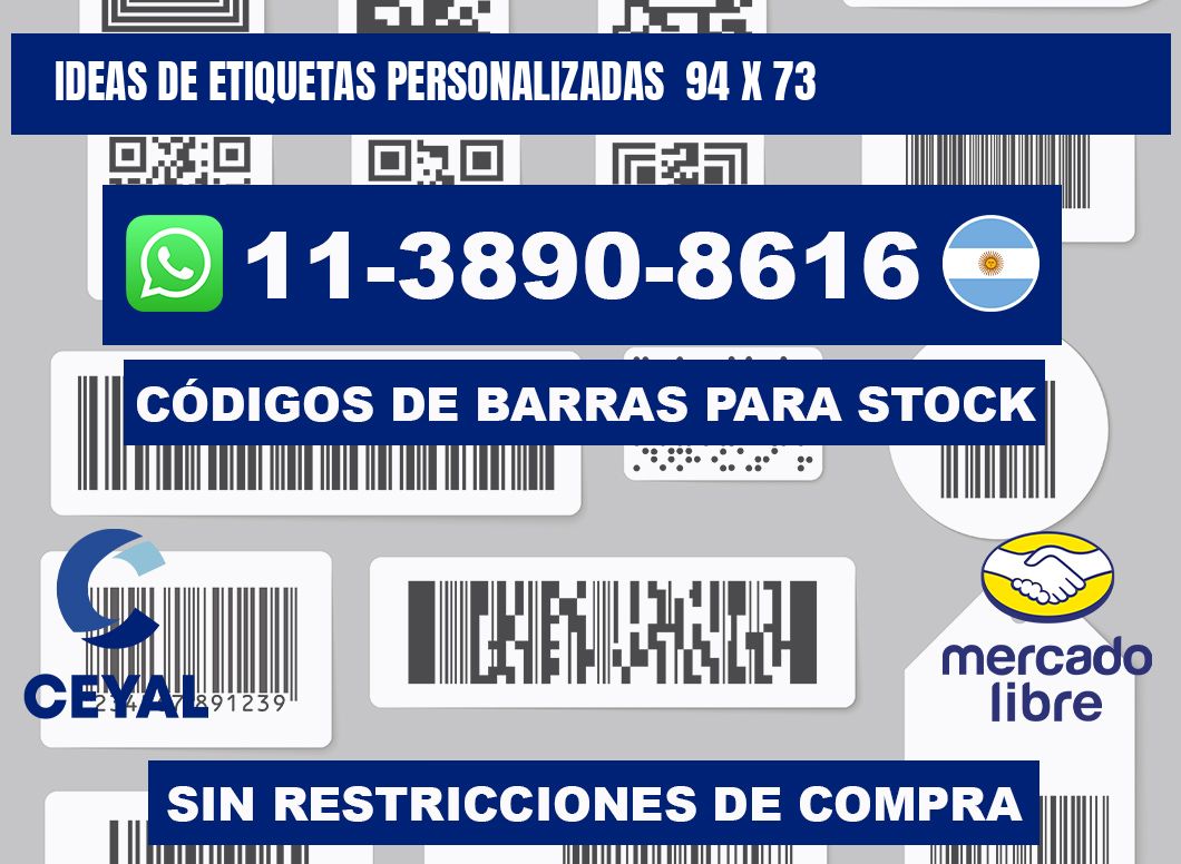 ideas de etiquetas personalizadas  94 x 73