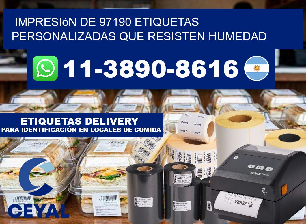 impresión de 97190 etiquetas personalizadas que resisten humedad