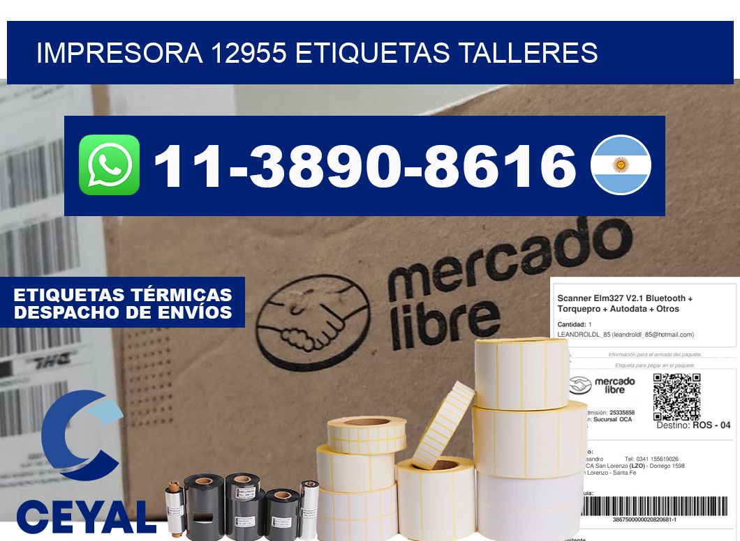 impresora 12955 etiquetas talleres