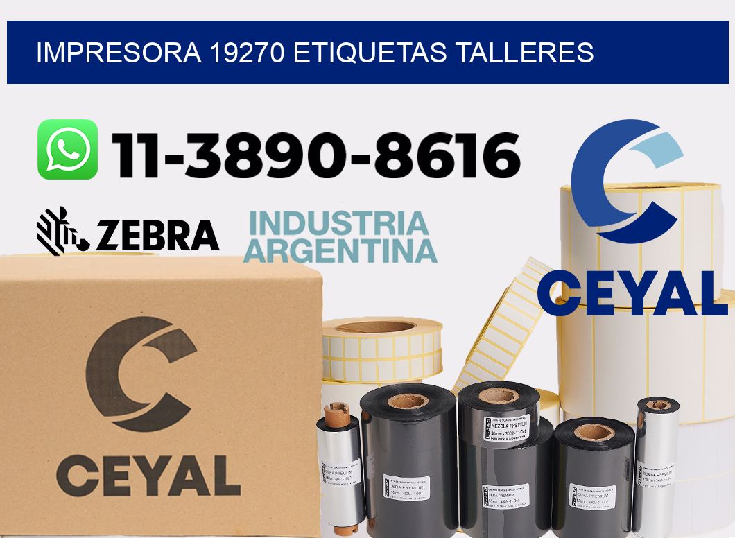 impresora 19270 etiquetas talleres